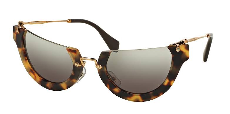 MIU MIU SMU 11Q — γυναικεία γυαλιά ηλίου, cat-eye, χρώμα ταρταρούγα Havana